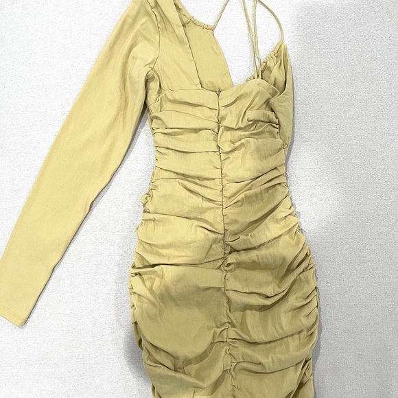 ZARA Drapes One Asymmetric Dress Size XS - Picture 10 of 11